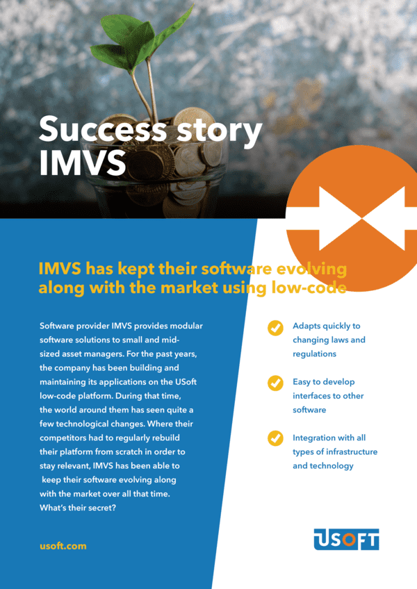 Success Story - IMVS - Low-code - USoft - Cover - EN