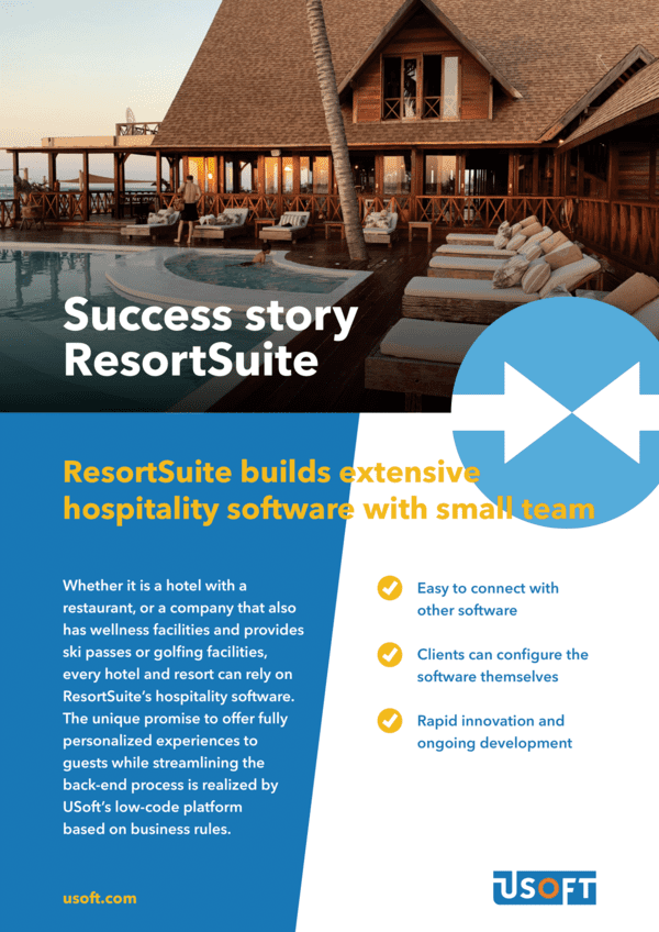 Success Story - ResortSuite - Low-code - USoft - Cover - EN